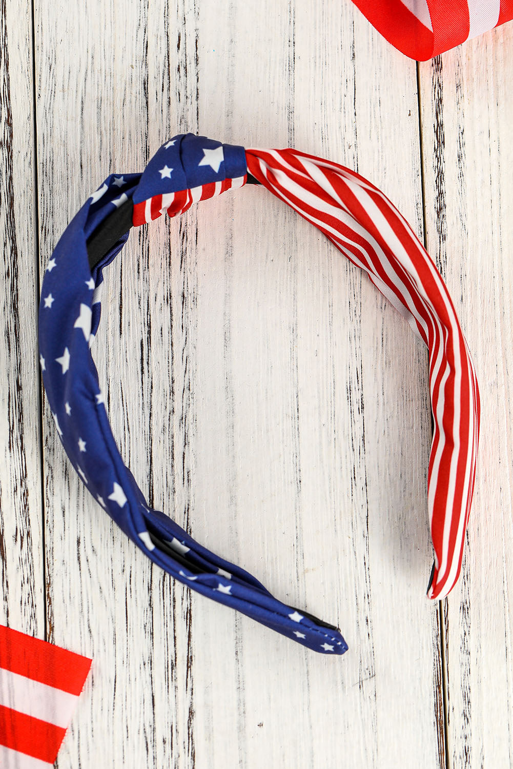 Y2K Multicolor American Flag Bow Knot Wide Headband
