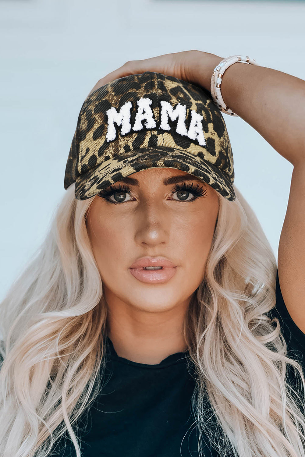 Y2K Leopard MAMA Embroidered Leopard Baseball Cap