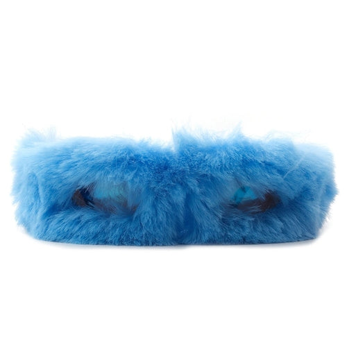 Y2K Wrap Around Fuzzy Furr Sunglasses