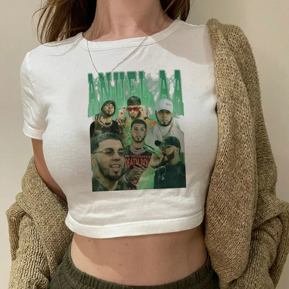 Y2K Anuel AA Cyber Crop Top!