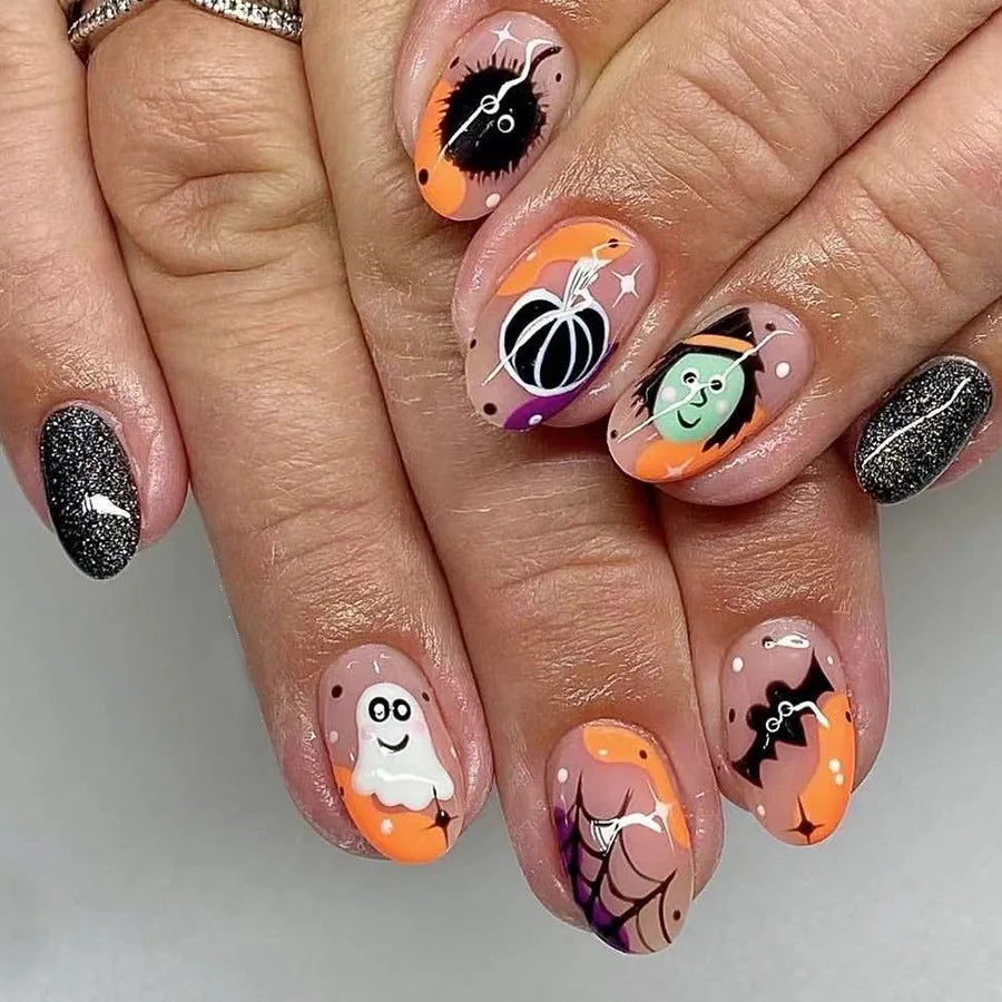 Y2k Halloween Nails
