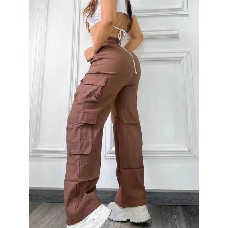 Y2K Cloudwalk Cargo Pants — High-Waist Loose Fit Women’s Utility Pants