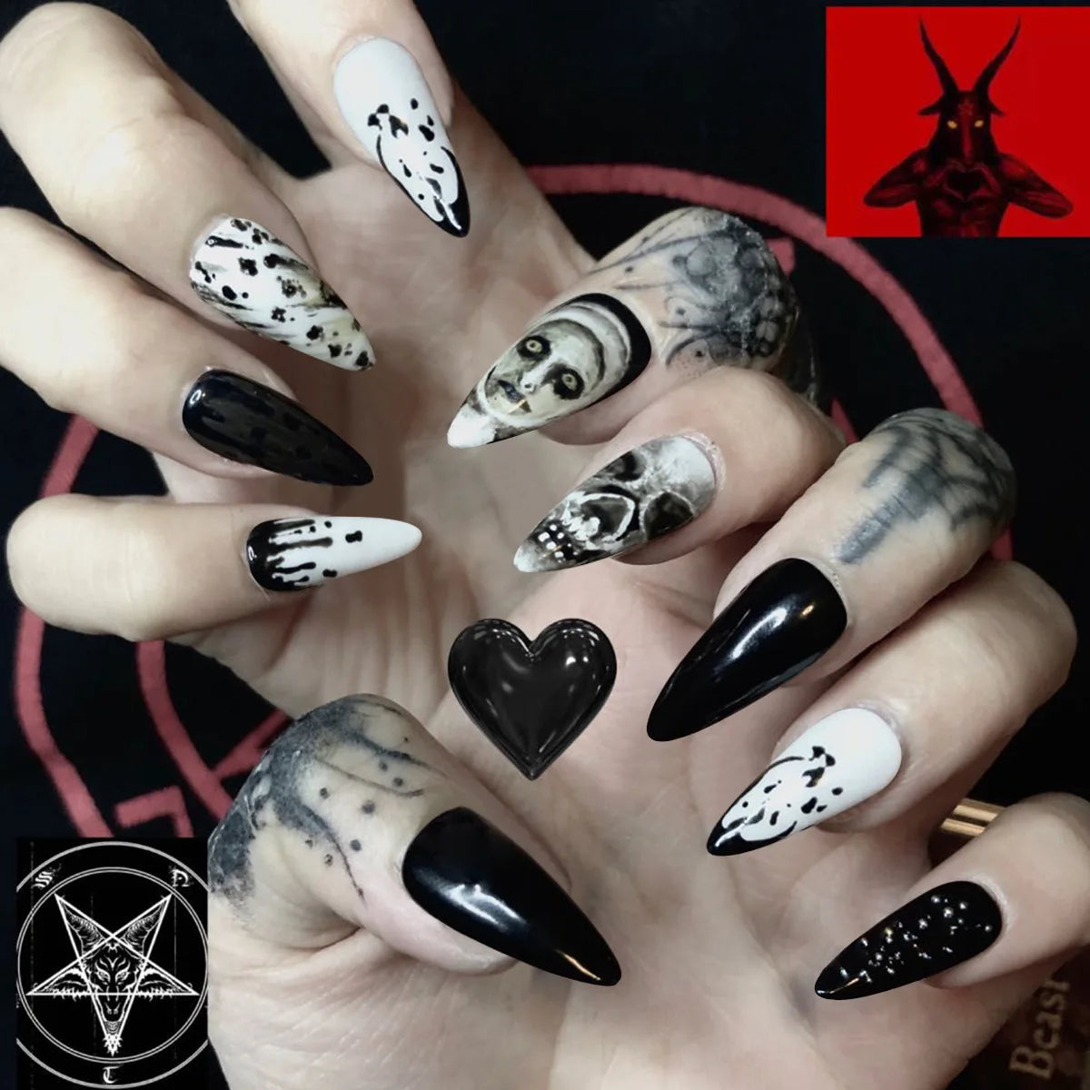 Y2k Halloween Nails
