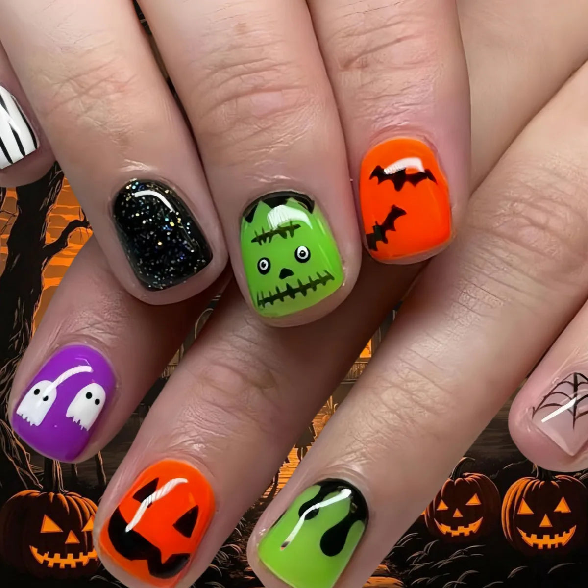 Y2k Halloween Nails