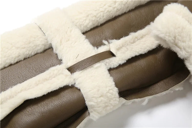 Y2K Electric Fluff Jacket — Furry Patchwork Cropped Coat