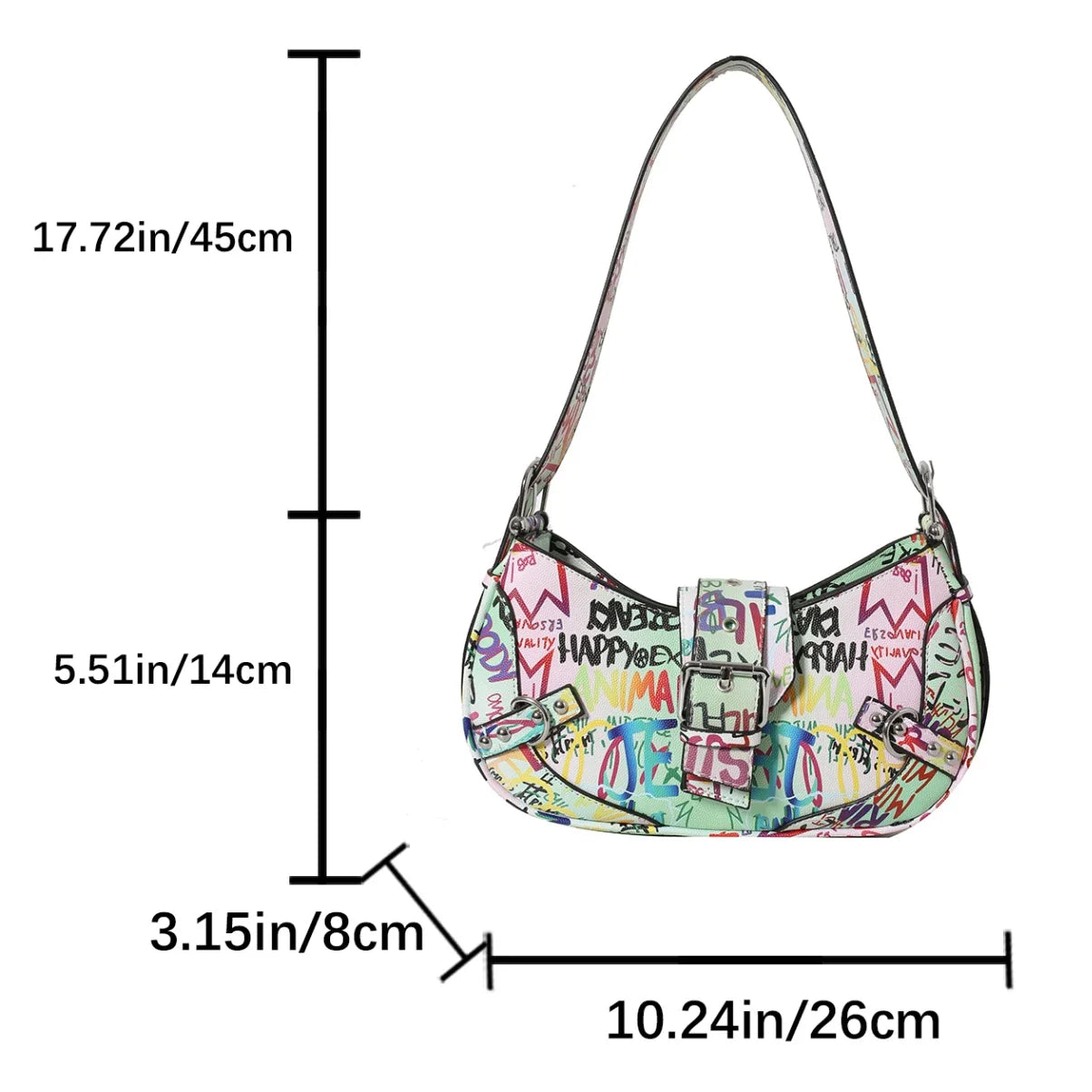 Y2K Rebel Arc Handbag