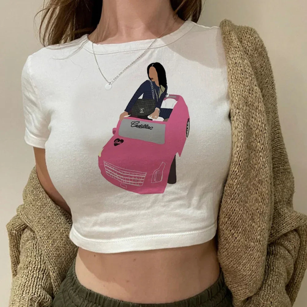 Y2K Harajuku Nicki Minaj  Manga-Inspired Crop Top