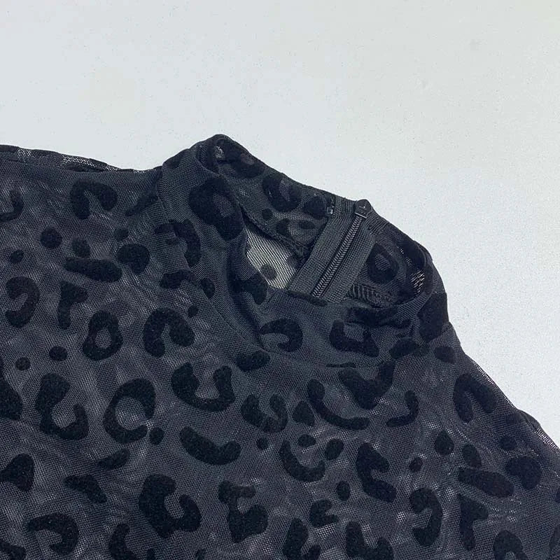 Y2K Midnight Mirage Leopard Catsuit