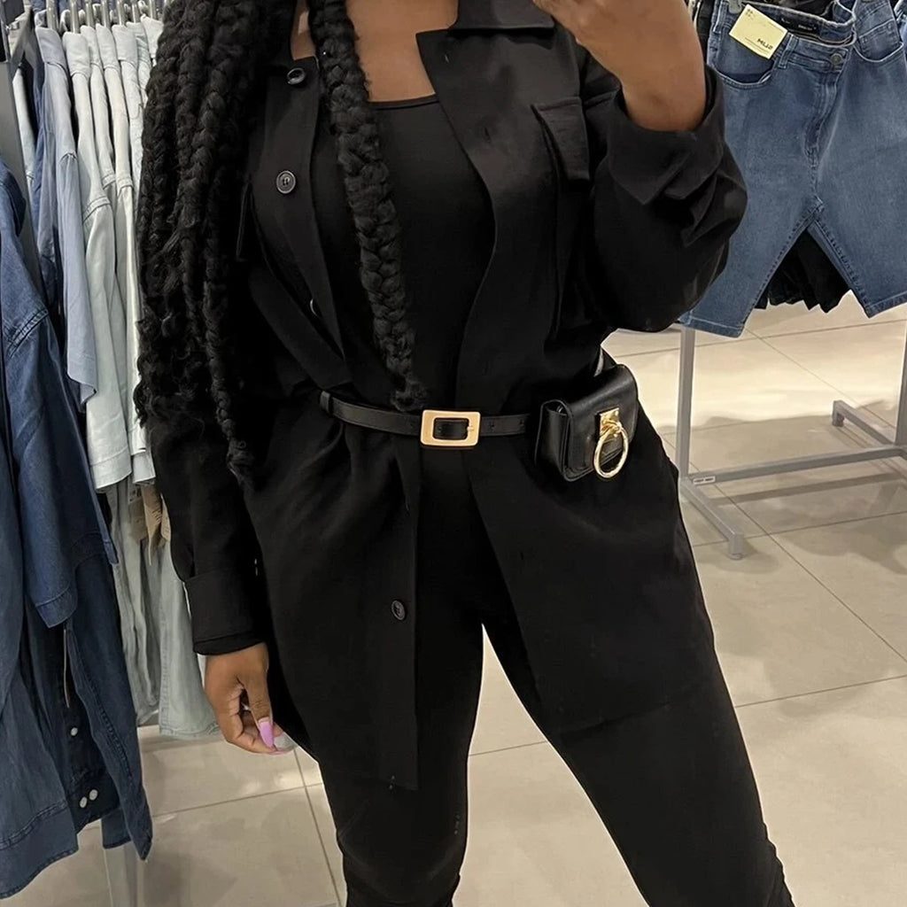 Y2K Heartbreaker Belt Bag — Gothic PU Leather Fanny Pack with Metal Heart Buckle