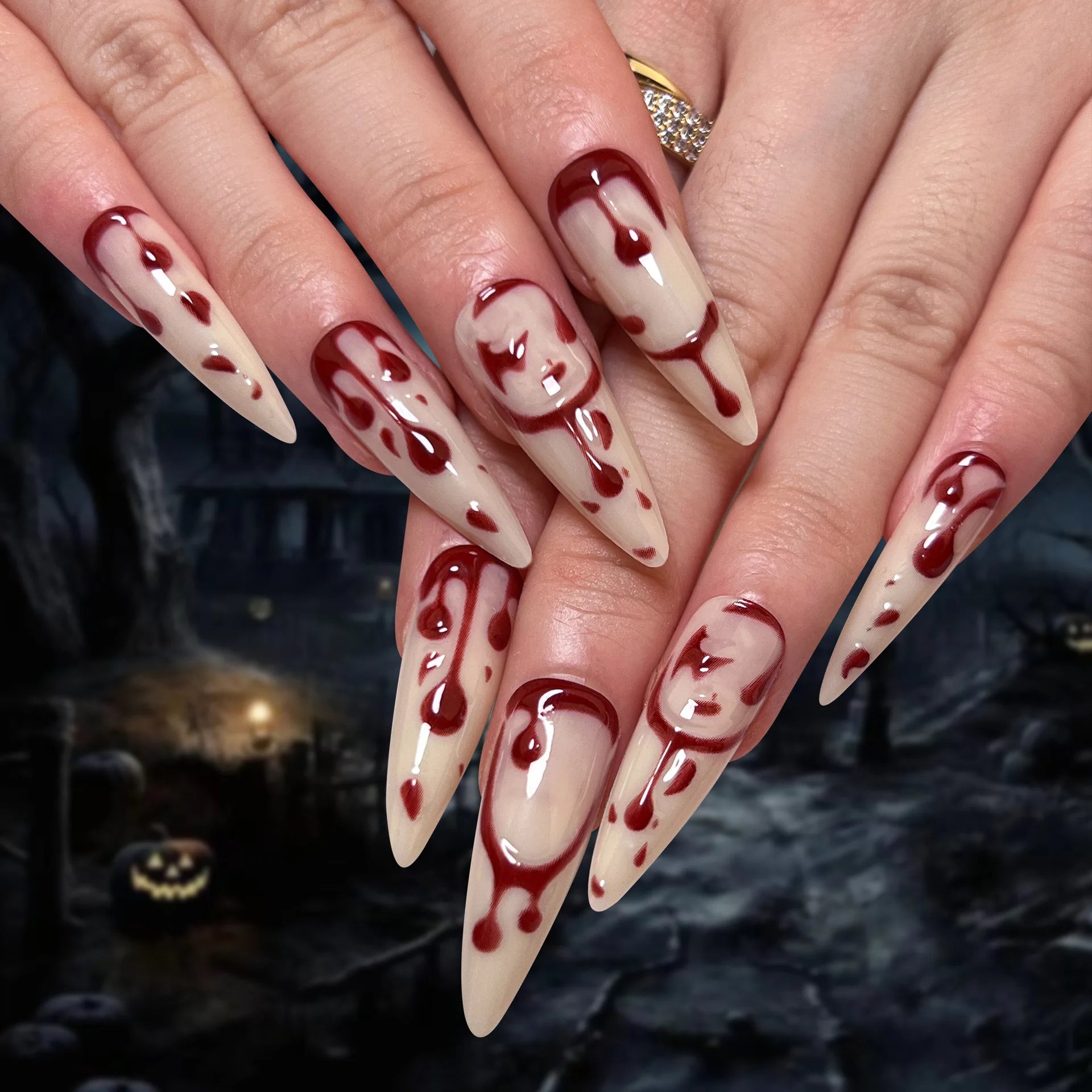 Y2k Halloween Nails
