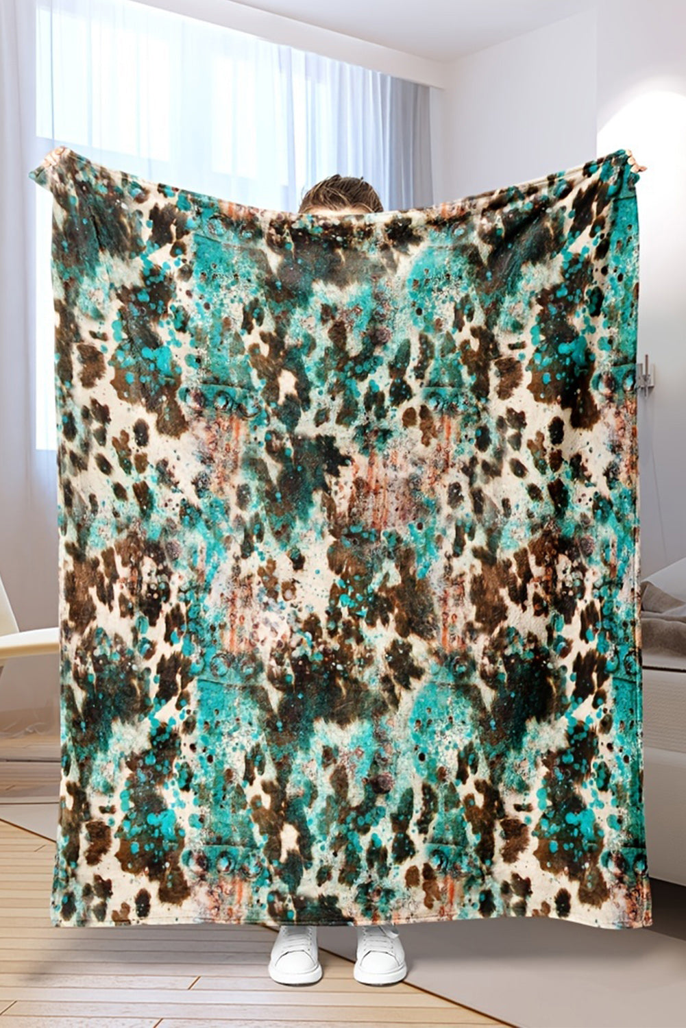 Y2K Leopard Western Style Blanket